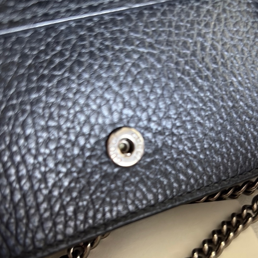 Gucci Black leather mini crossbody in original box w serial number. - Picture 8 of 14